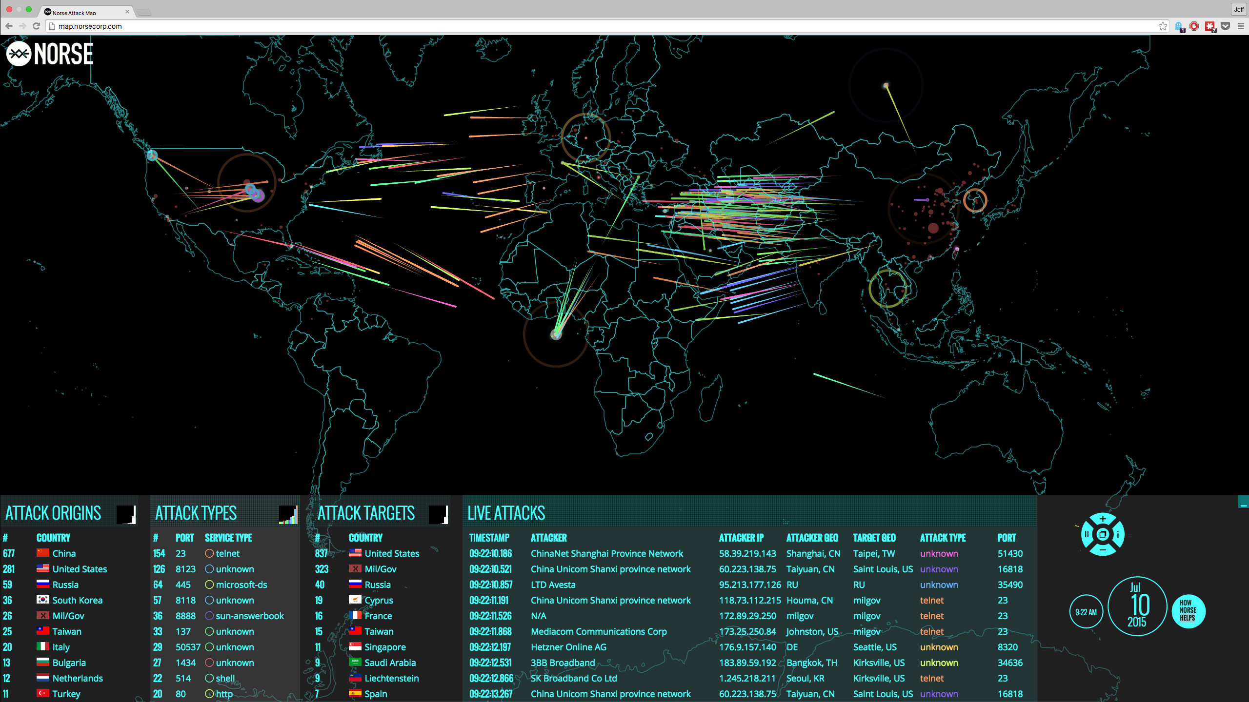 Data Breaches Threats and Consequences - Norse Live Attack Map 3[1] 